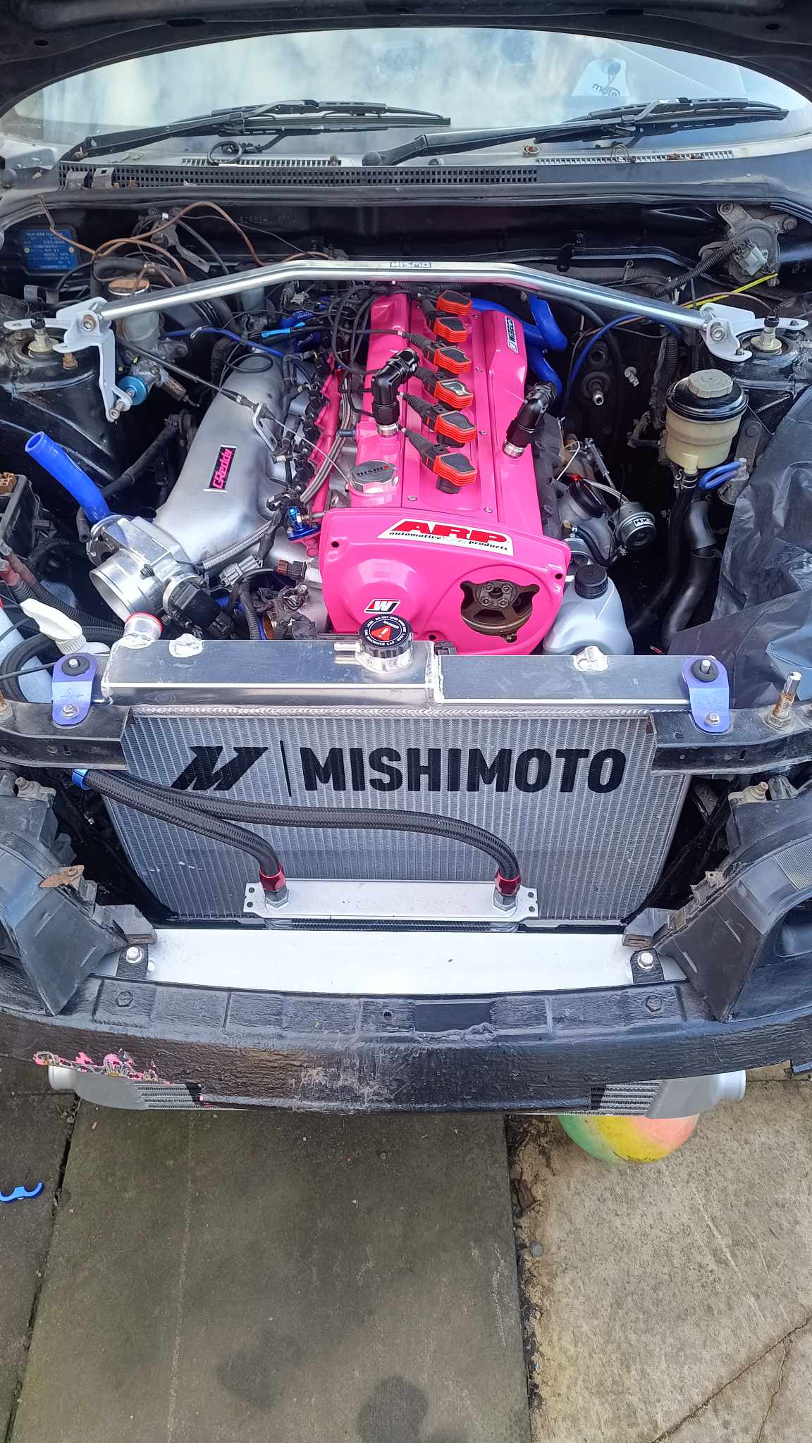 Mishimoto radiator stencil