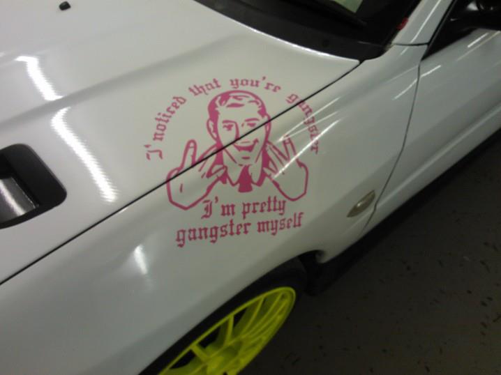 Im pretty gangster decal