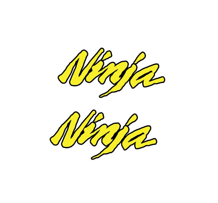 x2 Ninja decals ,double colour type 2