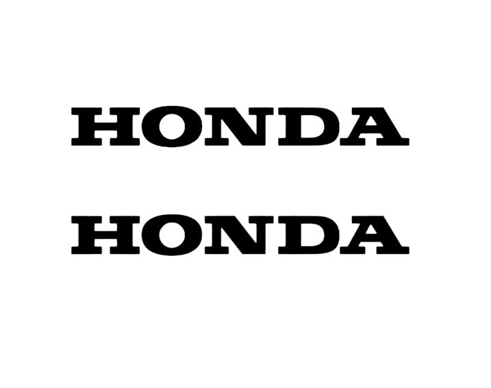 Honda font decal x2