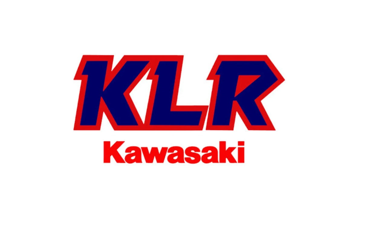 Vintage Kawasaki KLR decal x2