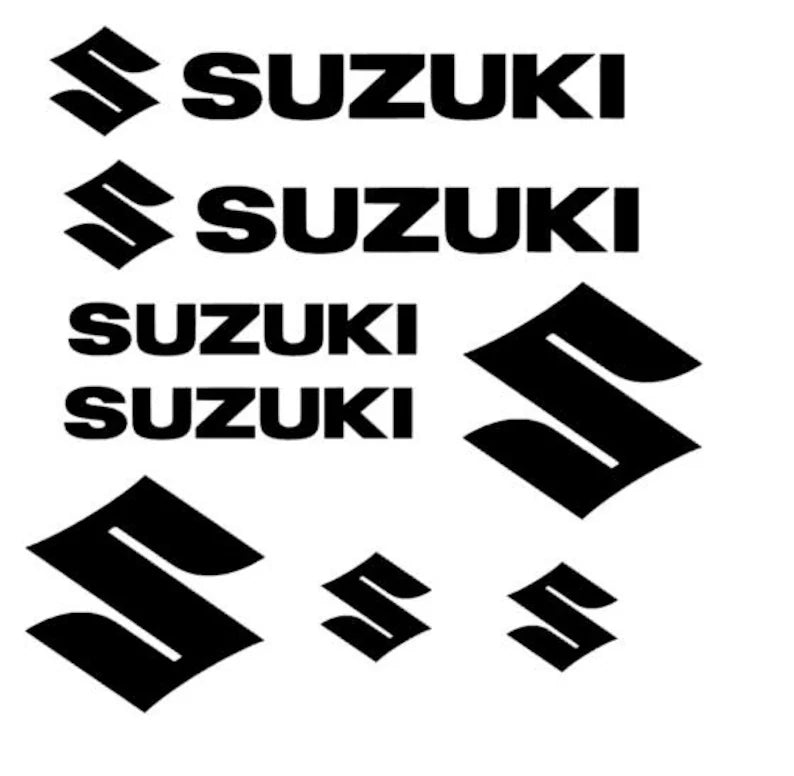 Suzuki motorbike decal set