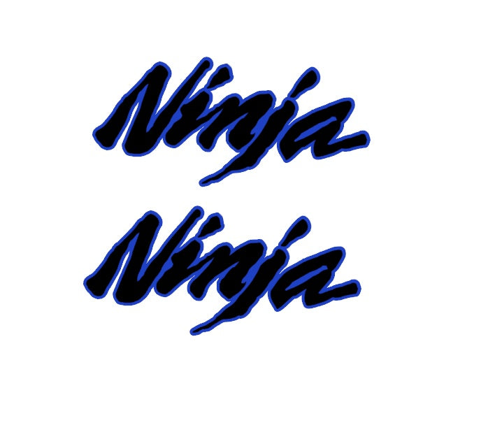 x2 Ninja decals ,double colour