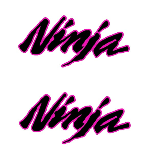 x2 Ninja decals ,double colour