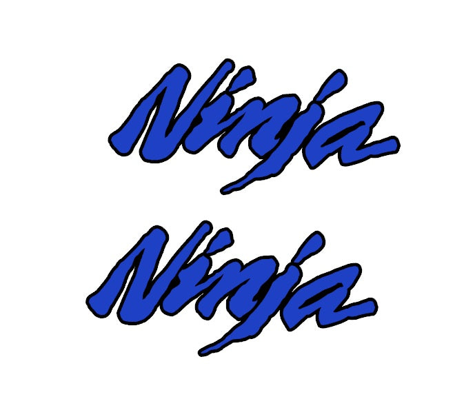 x2 Ninja decals ,double colour type 2
