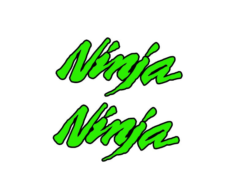 x2 Ninja decals ,double colour type 2