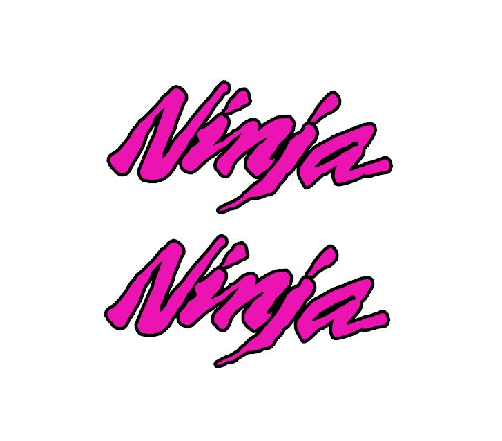 x2 Ninja decals ,double colour type 2