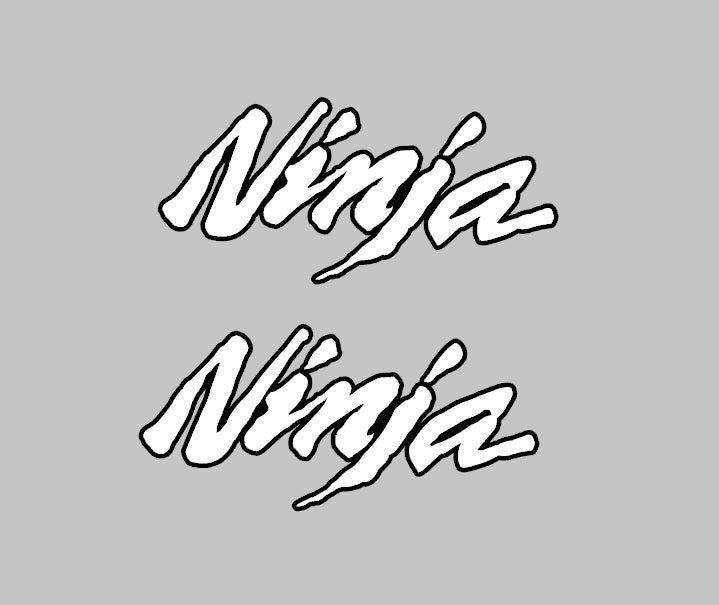 x2 Ninja decals ,double colour type 2
