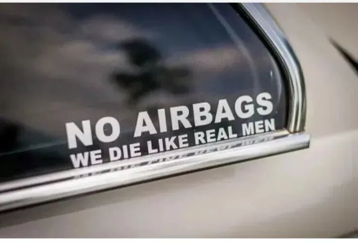 No air bags decal