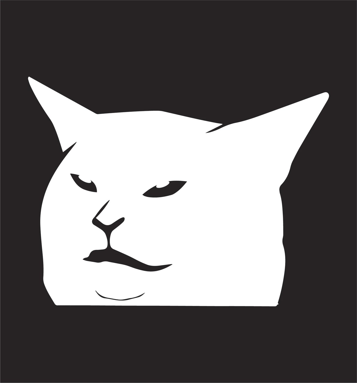 Smudge cat meme decal